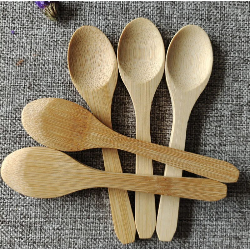 2Bamboo Spoon Small Wooden Spoon Coffee Spoon Ice Cream Jam Spoon Honey Spoon Matcha Spoon Baibenli Spoon Tea Whisk Accessories thumbnail 4