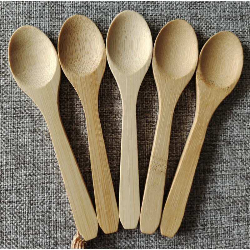 2Bamboo Spoon Small Wooden Spoon Coffee Spoon Ice Cream Jam Spoon Honey Spoon Matcha Spoon Baibenli Spoon Tea Whisk Accessories thumbnail 3