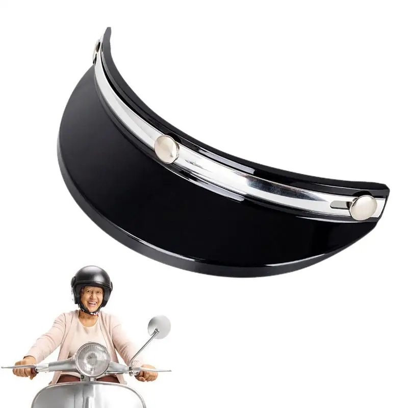 Motorcycle Face Shield Visor Retro Shield Vintage Helmet Brim Vintage Style Helmets Accessories For Motorcycle Helmet 4 Colors thumbnail 4