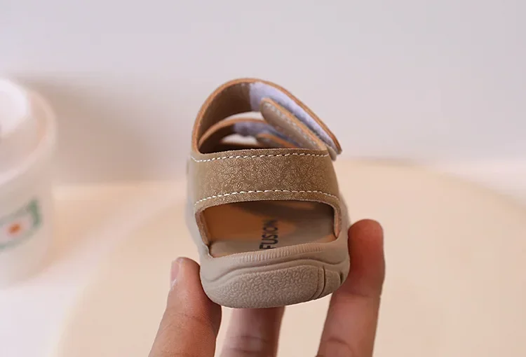 Simple Women's Baby Shoes Anti-collision Soft Bottom Sandals For Boys Ages 1-3 Learning To Walk Beach Shoes thumbnail 6