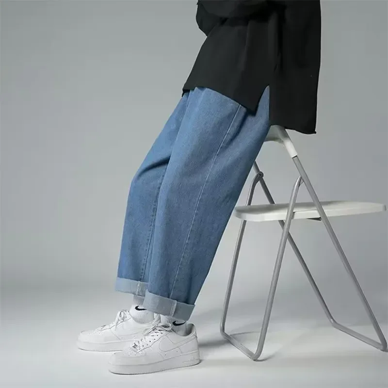 Jeans Men Wide Leg Cargo Pants Streetwear Baggy Men Korean Fashion Loose Straight Male Clothing Y2K Hip Hop Style Male Trousers thumbnail 5