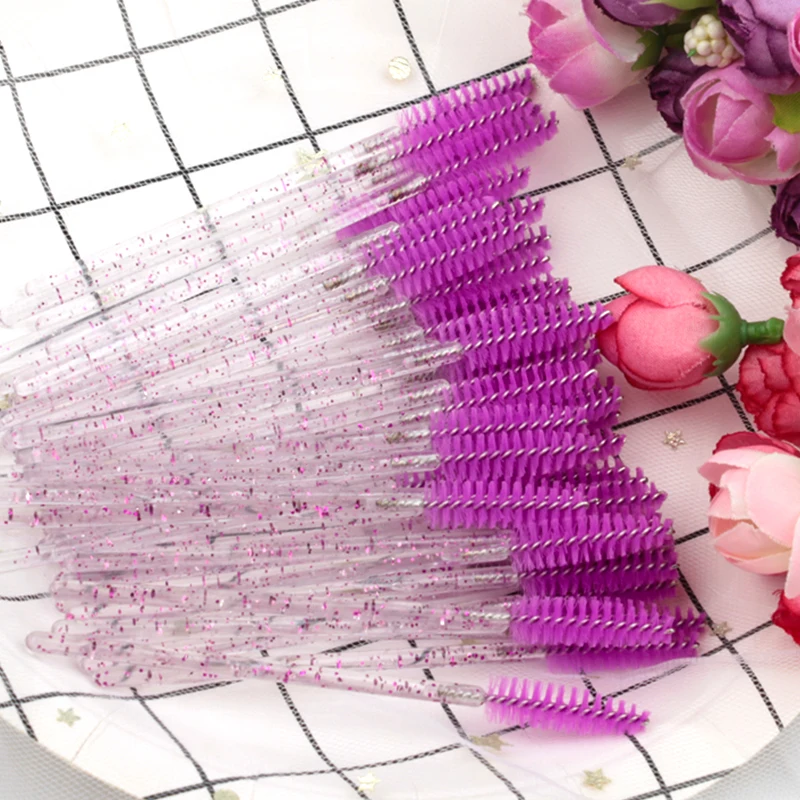 5/50 Pcs Eye Lash Brushes Eyebrow Brush False Eyelashes Extension Tools Mascara Wands Applicator Spoolers Lashes Cosmetic Tool thumbnail 2