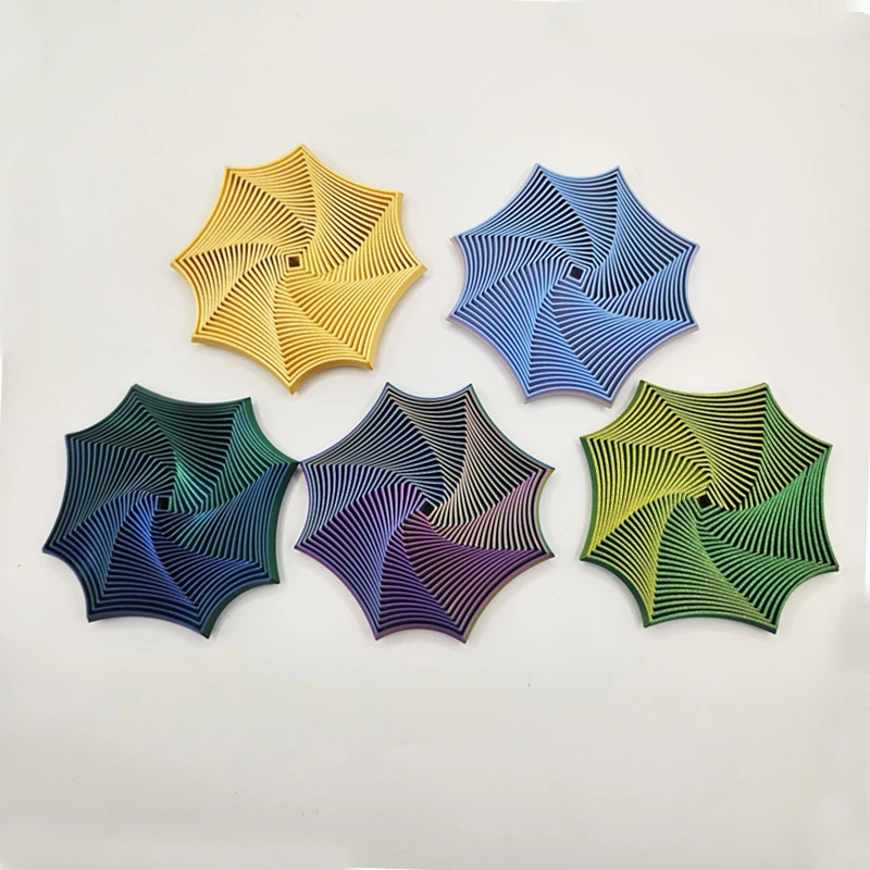 Octagonal Fidget Fidget Octagonal Toy 3D Printing Geometric Illusion Antistress Fidget Toys For Stress Sensory Party Games thumbnail 3