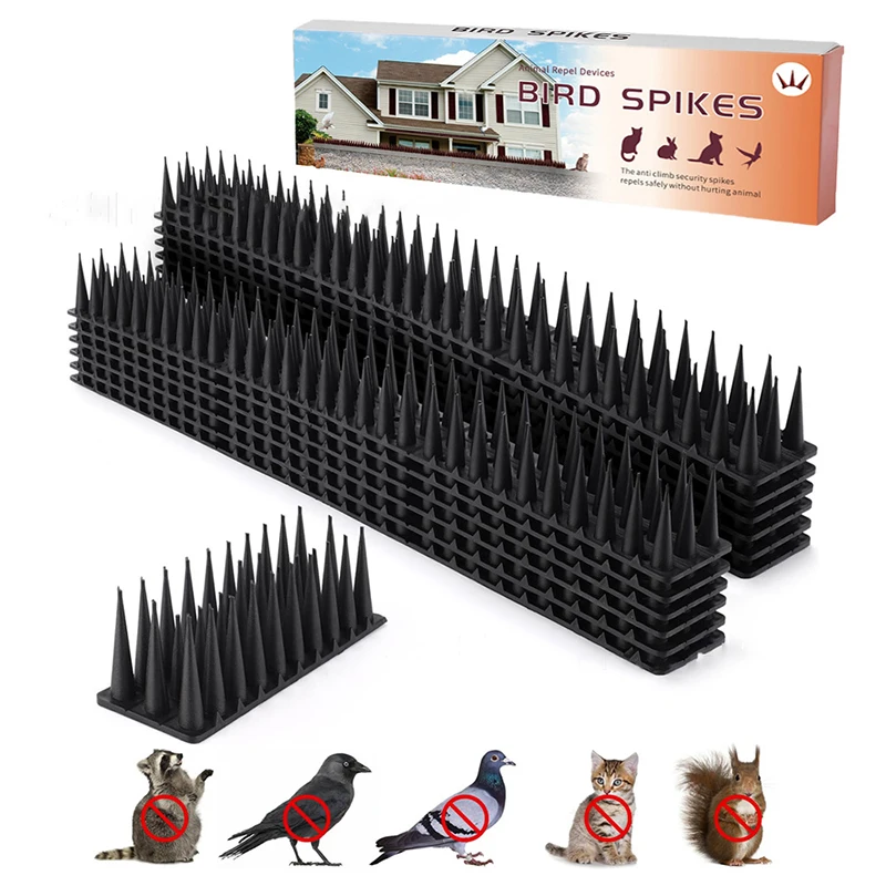 1/10/12PCS Anti-Bird Spikes Repeller Cat Bird Repellent Anti Pigeon Squirrel Garden Fences Control Anti Climb Spikes