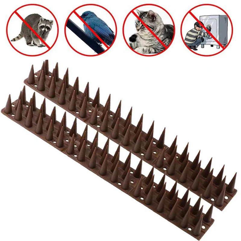 1/10/12PCS Anti-Bird Spikes Repeller Cat Bird Repellent Anti Pigeon Squirrel Garden Fences Control Anti Climb Spikes thumbnail 2