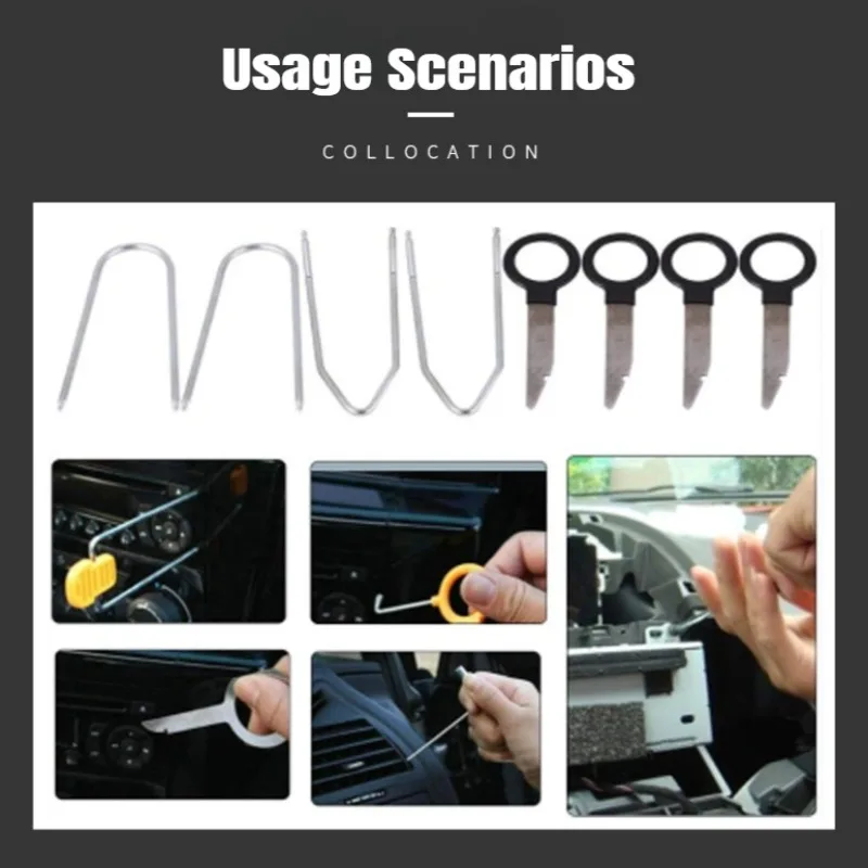 20PCS Stainless Steel Radio Removal Tool Key Red Blue Radio Removal Tool Car Radio Removal Tool For Truck thumbnail 3