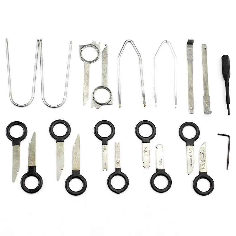 20PCS Stainless Steel Radio Removal Tool Key Red Blue Radio Removal Tool Car Radio Removal Tool For Truck thumbnail 4