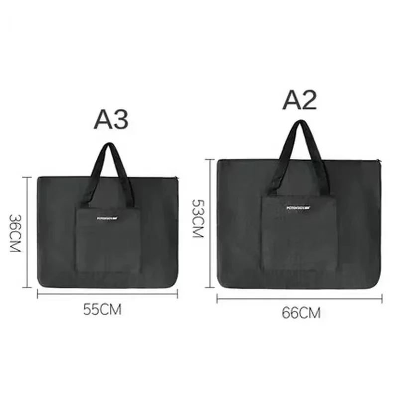 Portable Large Capacity Waterproof Canvas Art Bag A2 A3 Drawing Folder for Artists - Painting And Sketching Drawings Carrier thumbnail 2