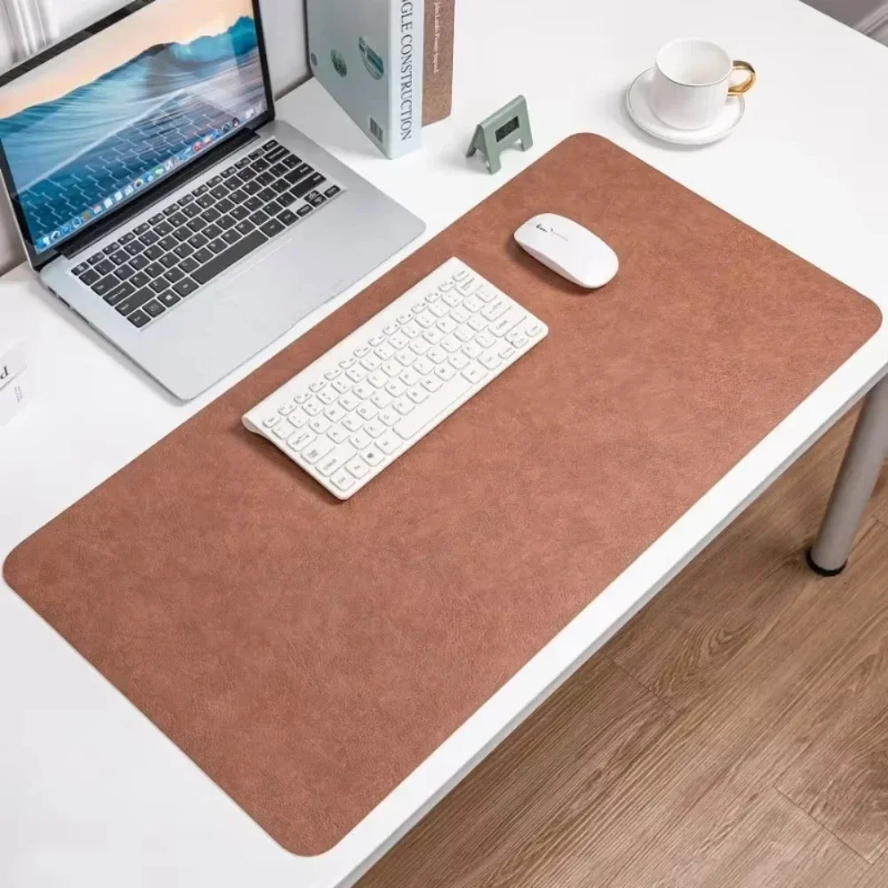 Double-Sided Vintage PU Desk Mat Waterproof Non-Slip Pad for Home Office,Gaming & Writing,Dirt-Proof Leather Workspace Protector thumbnail 6