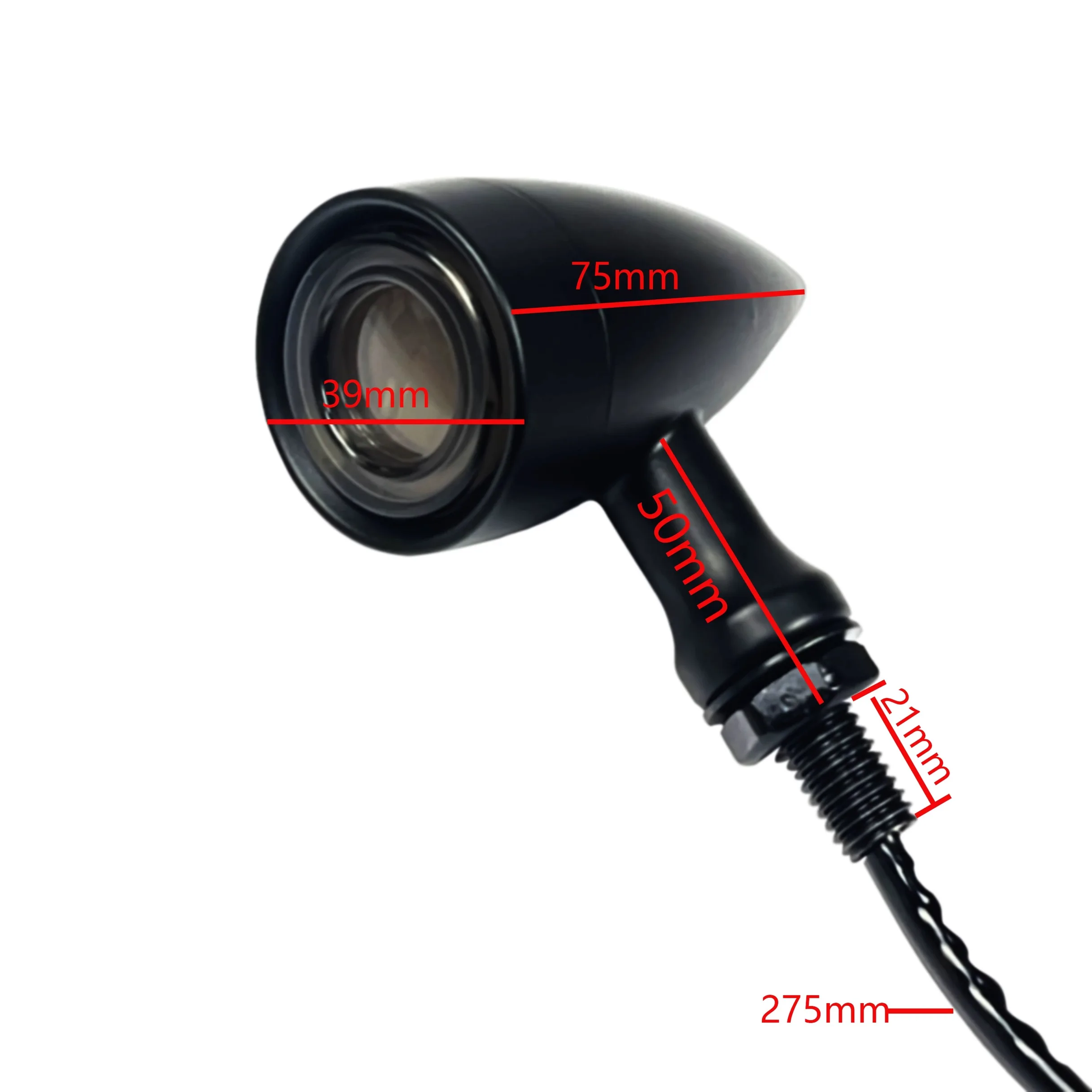 Bullet Motorcycle 3 in 1 LED Turn Signal Lights Front Direction lamp Rear Integrated Brake Turnlight Running Light for Harley thumbnail 6