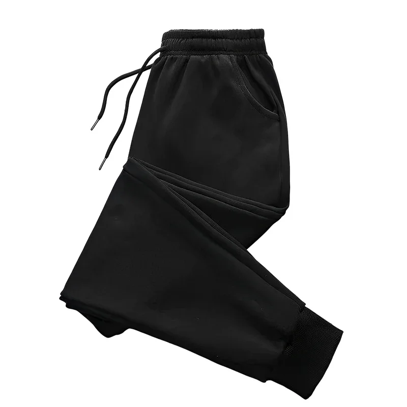 Men Sweatpants High Quality Drawstring Solid Color Jogger Pants All Season Home Outdoor Casual Sport Trousers 2025 Men's Clothes thumbnail 2
