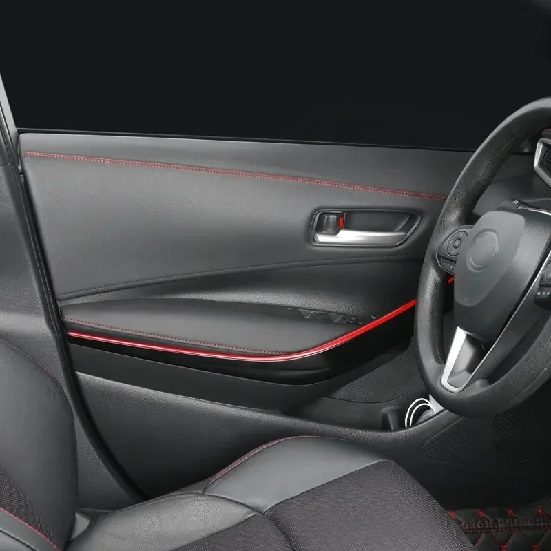 8M Car Interior Self Adhesive Trim Line Dashboard Door PU Leather Decoration DIY Braided Strip Decorations Automotive Accessory thumbnail 4