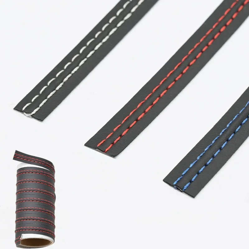 8M Car Interior Self Adhesive Trim Line Dashboard Door PU Leather Decoration DIY Braided Strip Decorations Automotive Accessory thumbnail 6