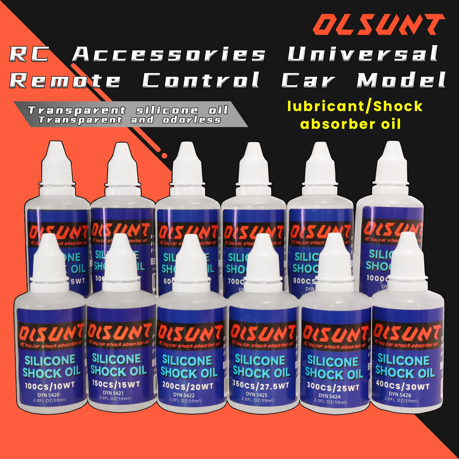 59ml 10WT~160WT Shock Absorber Oil Differential Oil Lubricant for RC Remote Control Model Crawler Car Buggy Truck