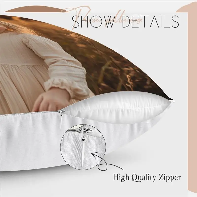 Custom Cushion Cover With Pictures Logo DIY Customized Throw Pillow Case Home Decorative Wedding Pets Baby Print Pillowcase thumbnail 6