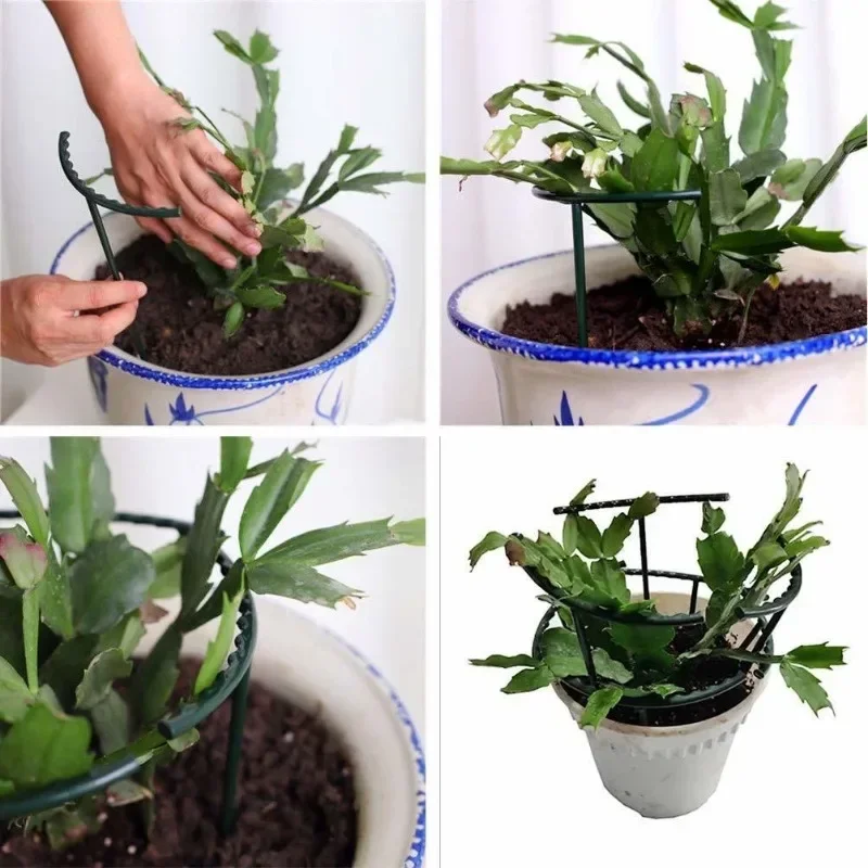 1-16 Plastic Plant Support Pile Stand Plant Support Pile for Flowers Greenhouses Arrangement Fixing Rod Holder Garden Tools thumbnail 2