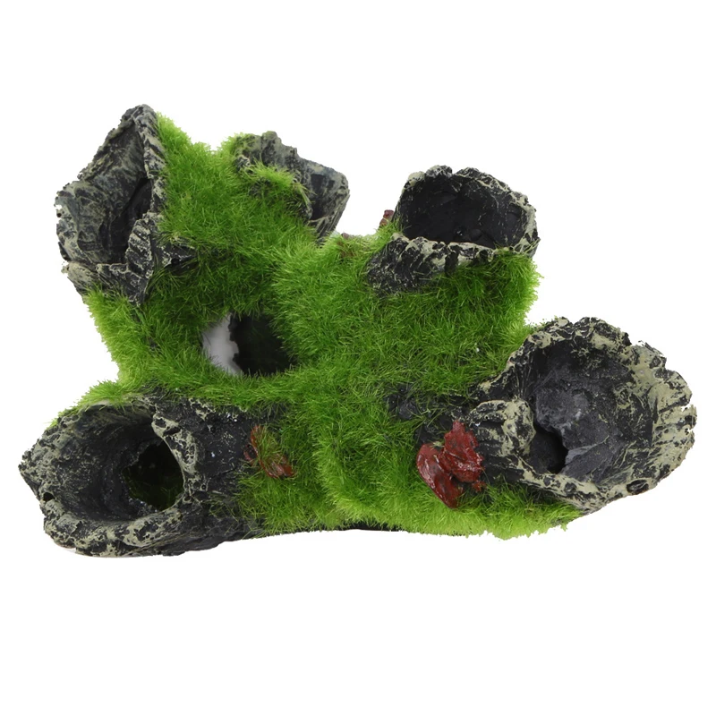 Resin Breeding Hiding Cave Simulation Shrimp Cave House Decorative Props Tree House Shelter Crafts Arts for Aquarium Landscaping thumbnail 4