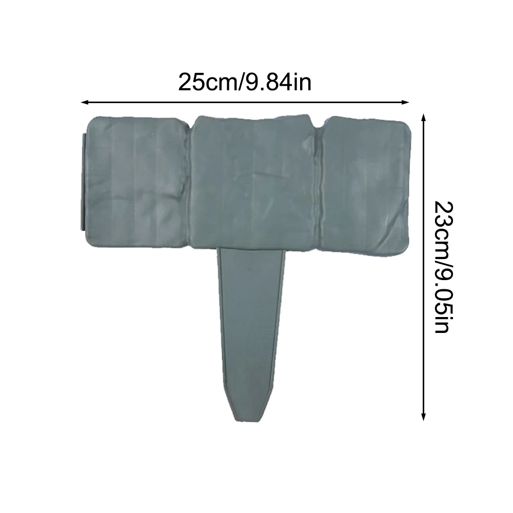 10pcs Garden Fence Imitation Stone Plant Support Stake Outdoor Edging Decorative Border DIY Lawn Yard Landscape Plant Fence thumbnail 3