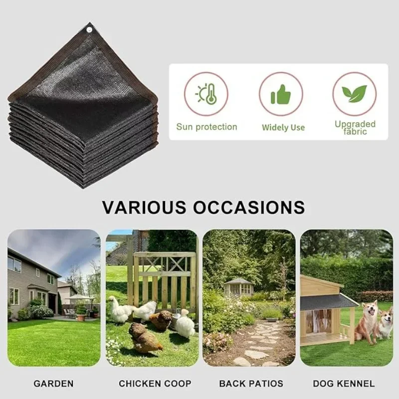 Shade Cloth  90% Sunblock Net for Garden  Shade Sails for Plants  Outdoor Shade Net Cover Sun Shade Cloths for Kennel Chicken thumbnail 4