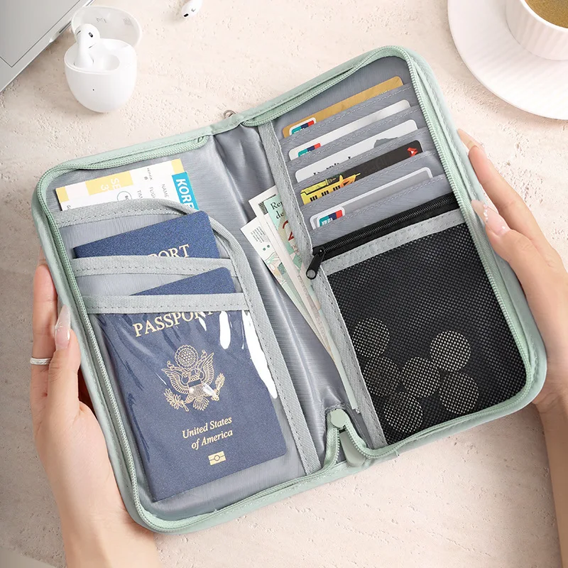 Travel Wallet Family Passport Holder Carry Storage Case Passport Holder Cash Document Organizer for Cards/Tickets thumbnail 2
