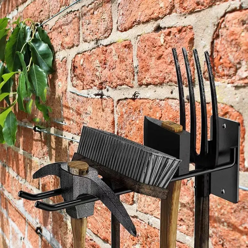 Tool Storage System Hooks Wall Holder Garage Storage Multi-Purposes Garden Tool Organizer For Warehouse Garage Wall Hook thumbnail 2