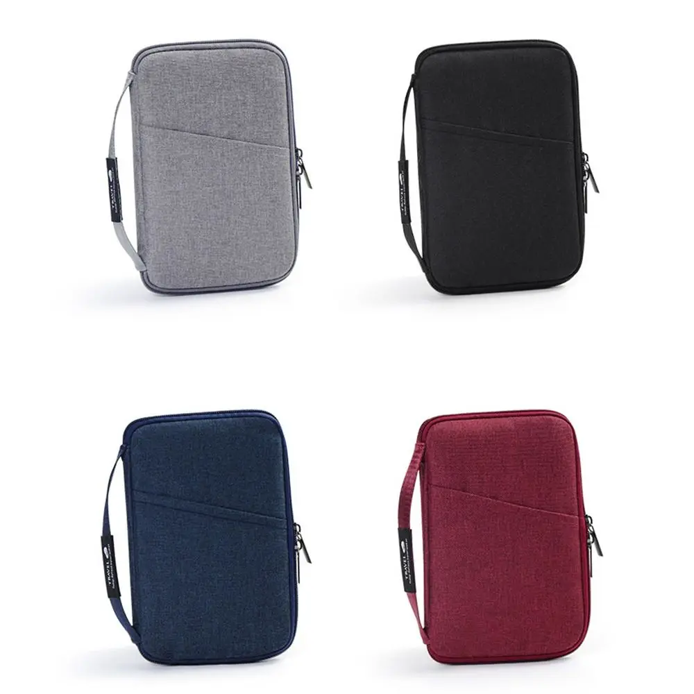 Travel Accessories Travel Wallet OX Cloth Ticket Holder Family Passport Holder Passport Protective Cover Zipper Document Case thumbnail 5