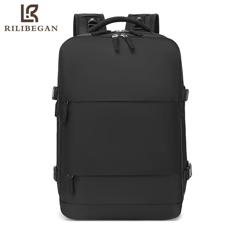 Concise USB Charging Laptop Backpack Men Bag Women High Quality Nylon Business Computer Backpack Men Outdoor Travel Backpack Men
