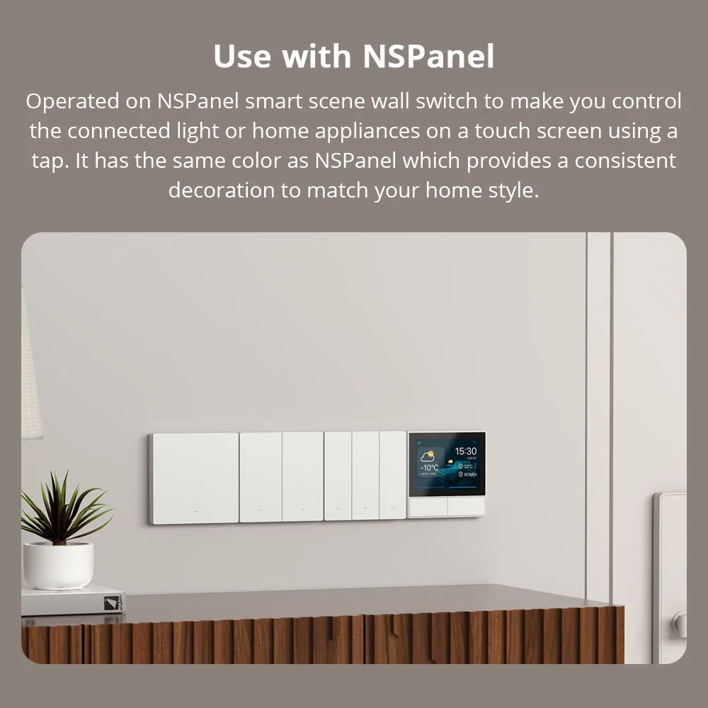 SONOFF M5 Matter SwitchMan Switch White Wifi Smart Wall Work With eWeLink Apple Home Alexa Goole Home Assistant Smartthings thumbnail 4