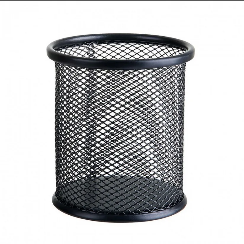 1Pcs New Pencil Holder Office Desk Metal Mesh Square Pen Pot Cup Case Container Organiser Durable Pencil Case thumbnail 5