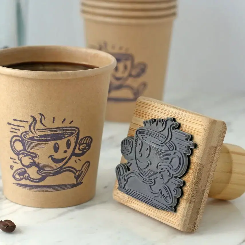Custom Wooden Stamp Personalized Stamp Wedding Seal Stamp Logo For Invitation Stationery Custom Name Business Wedding Branding thumbnail 3