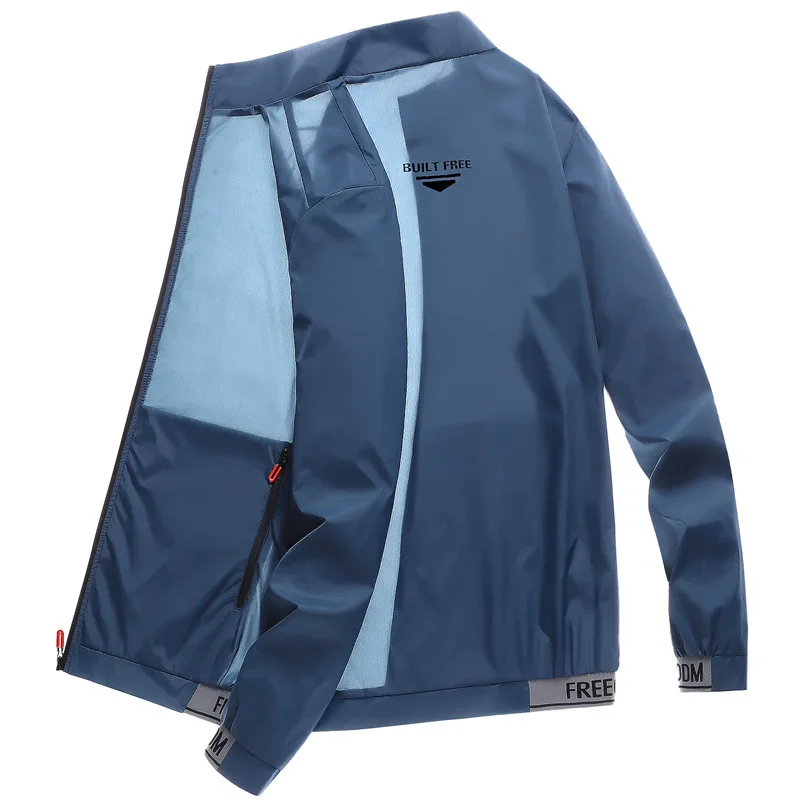 Men's sun protection clothes for summer ultra-thin breathable ice silk trendy fashion UV resistant air conditioning jacket jacke thumbnail 2