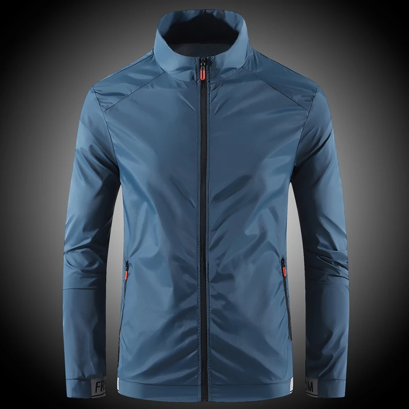 Men's sun protection clothes for summer ultra-thin breathable ice silk trendy fashion UV resistant air conditioning jacket jacke thumbnail 6