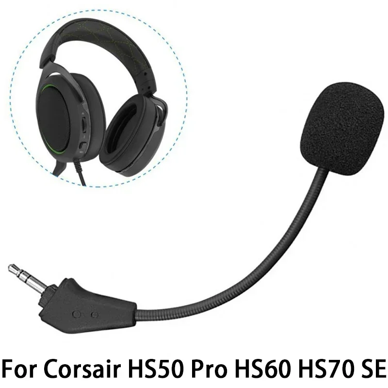 Replacement high quality Aux 3.5mm Microphone Suitable For Corsair HS50 Pro HS60 HS70 SE Gaming Headsets Headphones Gooseneck