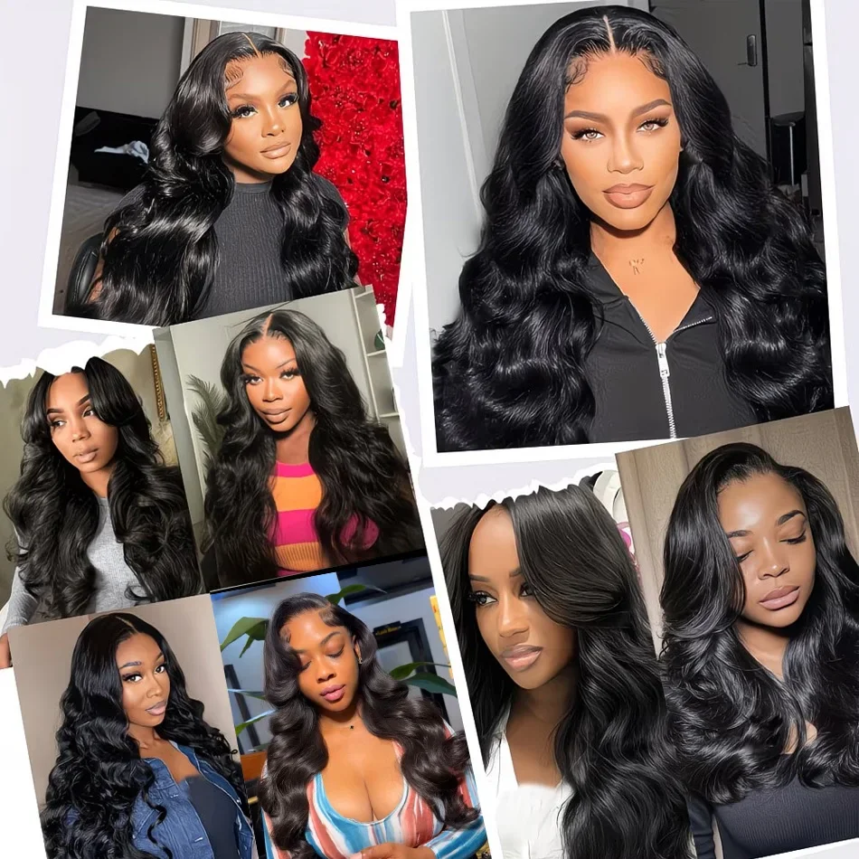 250 Density Human Hair 13x4 13x6 Lace Frontal Wigs Body Wave HD 5x5 Glueless Front Wig Black Loose Water 40 Inch Closure Wear Go thumbnail 5