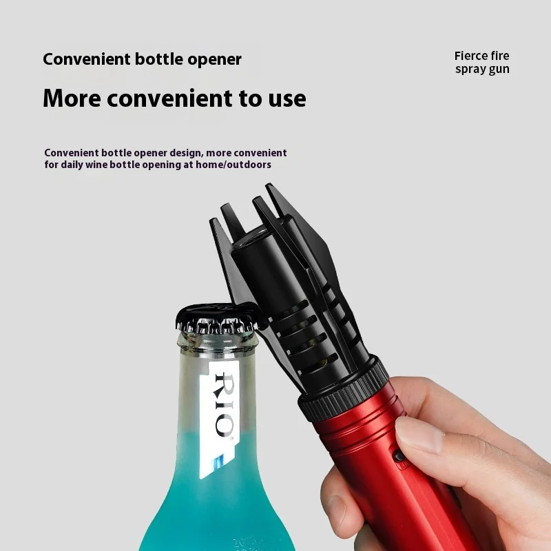 Kitchen Cooking Powerful Metal Gas Lighter Windproof Torch Flame Jet Barbecue Smoking Accessories Cigar Lighters Men's Gift thumbnail 4