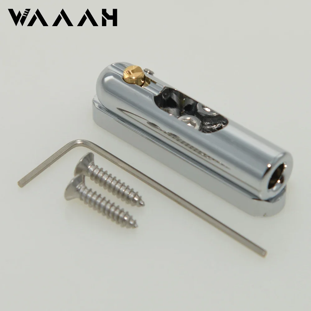 1Set Single Bridge Ultra Chrome Brass Guitar String Bridge 4 5 6 7 Strings For Electric Guitar
