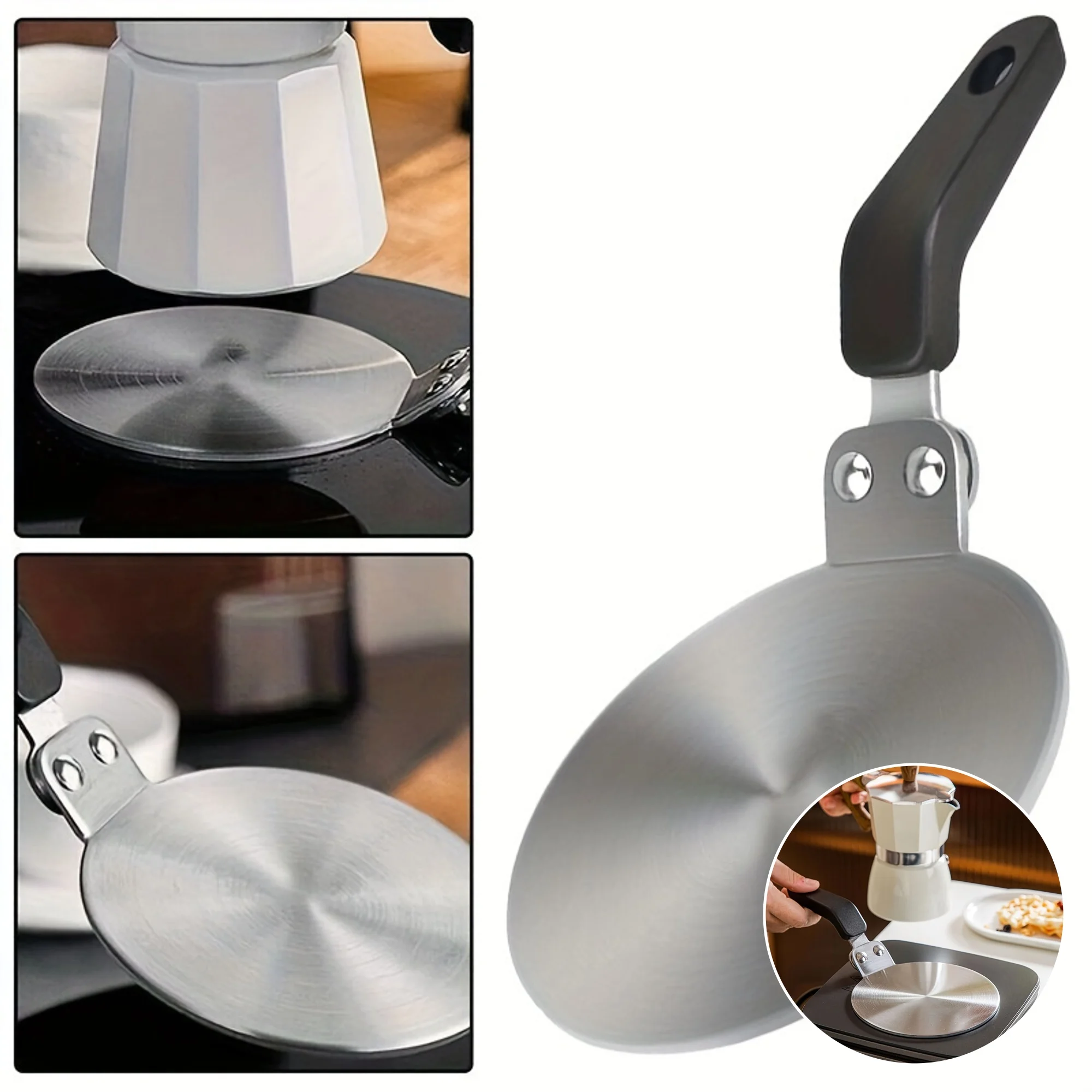 Suitable for Bialetti Moka Induction Cooker Hot Diffusion Disk Adapter Coffee Machine thumbnail 2