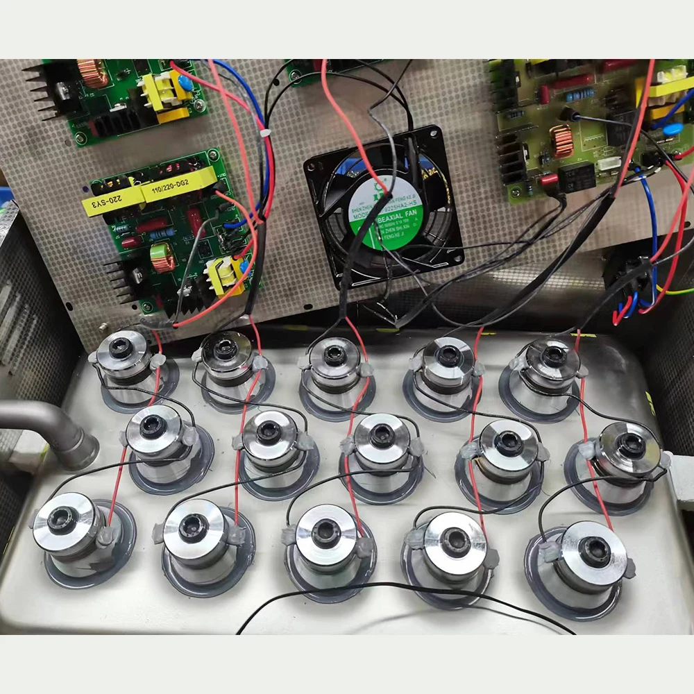 Ultrasonic Cleaner Parts 1pcs 60W 40KHz High Conversion Efficiency Ultrasonic Piezoelectric Transducer Ultrasonic Transducer
