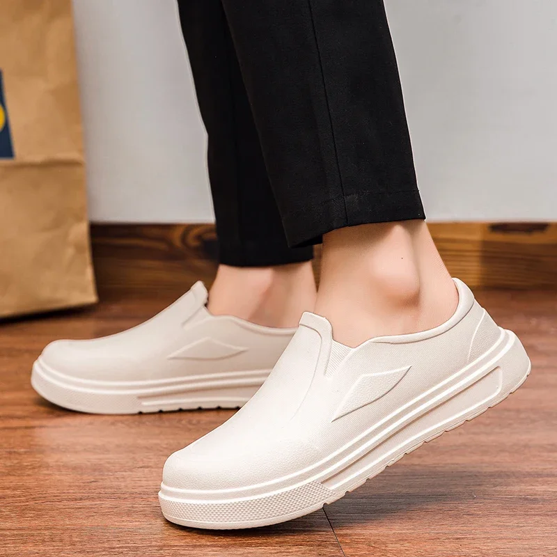 Men's Chef Shoes Anti Slip Oil Resistant Dirt Resistant Kitchen Shoes Work Shoes Quick Drying Rain Shoes Large Size Breath Clogs thumbnail 4