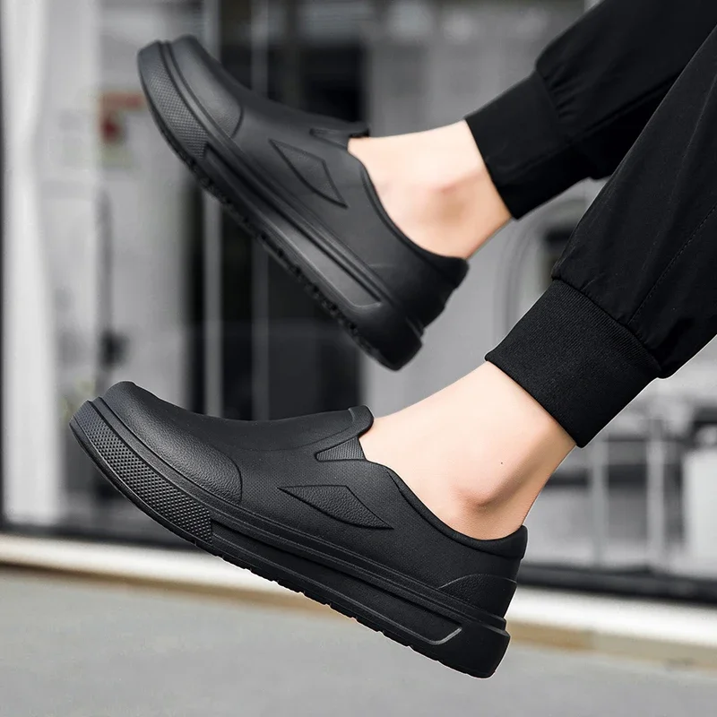 Men's Chef Shoes Anti Slip Oil Resistant Dirt Resistant Kitchen Shoes Work Shoes Quick Drying Rain Shoes Large Size Breath Clogs thumbnail 5