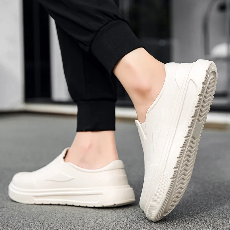 Men's Chef Shoes Anti Slip Oil Resistant Dirt Resistant Kitchen Shoes Work Shoes Quick Drying Rain Shoes Large Size Breath Clogs thumbnail 3