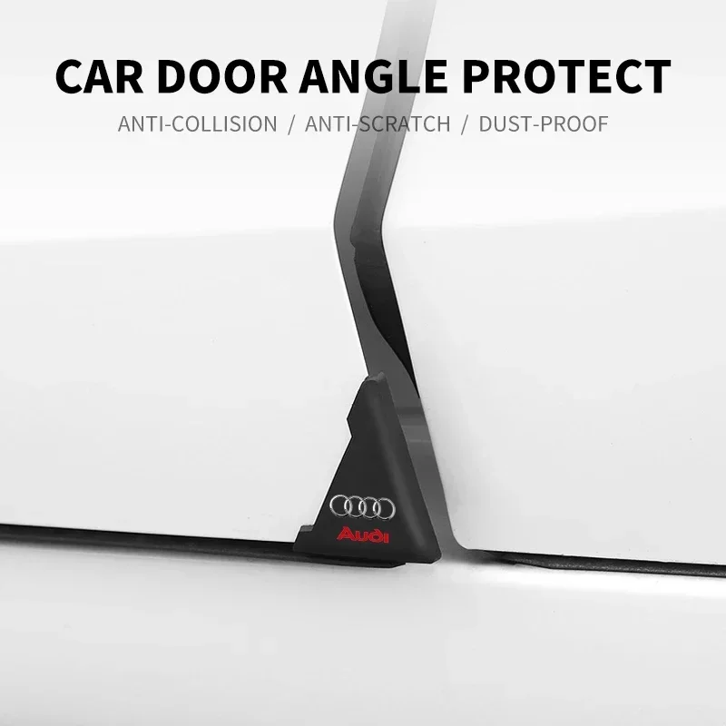 2Pcs Car Door Corner Cover Bumper Anti-scratch Protector For Audi A3 8L 8V 8P A4 B5 B6 B7 B8 A5 A6 C5 C6 C7 A7 A8 D2 D3 Q5 Q7 thumbnail 2