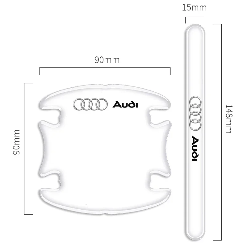For Audi A4 B5 B6 A3 8P 8V 8L A5 A6 C6 C5 A1 A7 A8 Q2 Q3 TT Car Door Edge Anti Scratch Collision Protection Strip Stickers thumbnail 4