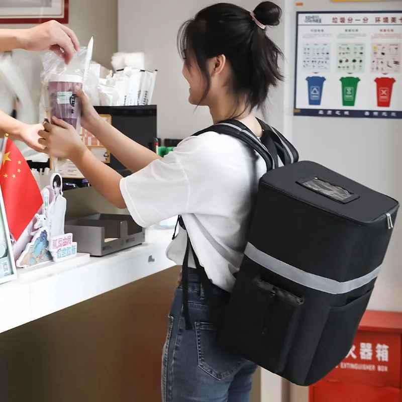 35L Extra Large Thermal Food Bag Cooler Bag Refrigerator Box Fresh Keeping Food Delivery Backpack Insulated Cool Bag thumbnail 3