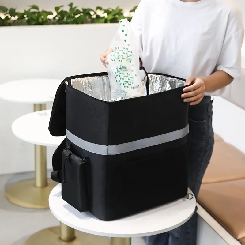 35L Extra Large Thermal Food Bag Cooler Bag Refrigerator Box Fresh Keeping Food Delivery Backpack Insulated Cool Bag thumbnail 2