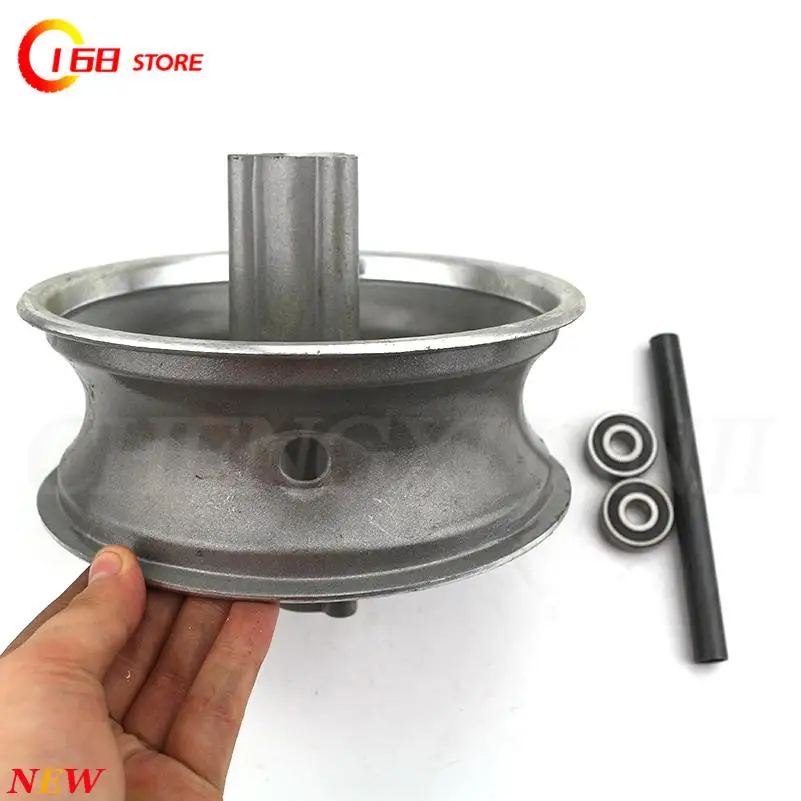 110/50-6.5 Rear Wheel 90/65-6.5 Front Wheel Hub 6.5 Inch Alloy Rims Fits 47cc 49cc Mini Dirt Bike E Scooter Mini Moto thumbnail 6