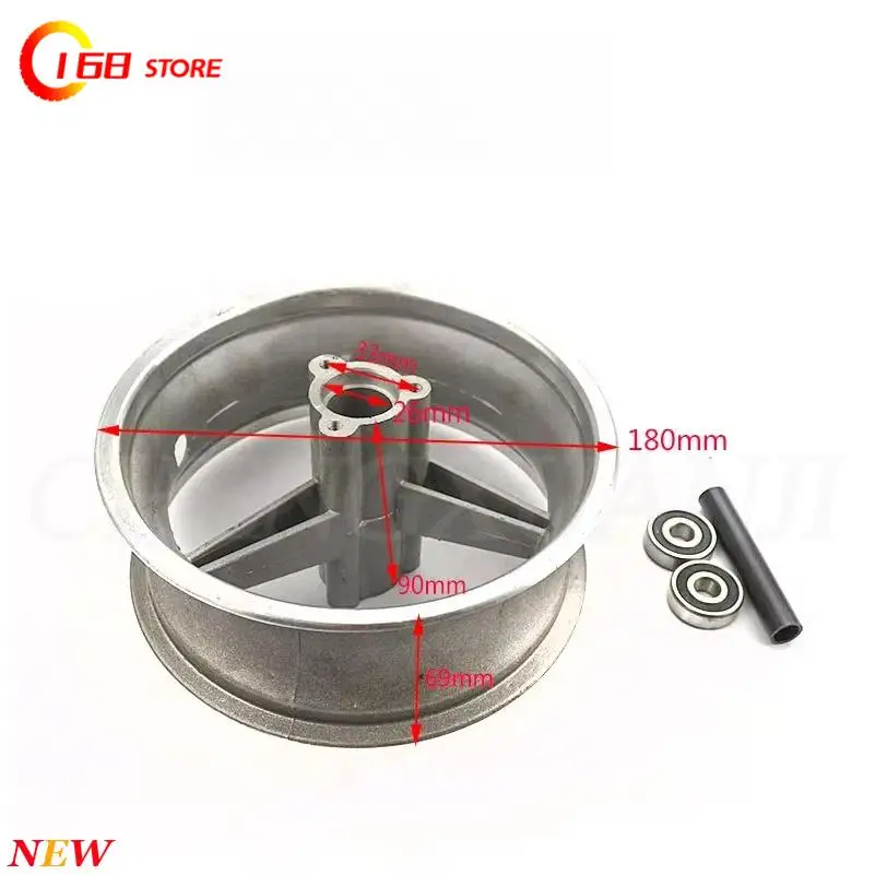 110/50-6.5 Rear Wheel 90/65-6.5 Front Wheel Hub 6.5 Inch Alloy Rims Fits 47cc 49cc Mini Dirt Bike E Scooter Mini Moto thumbnail 3