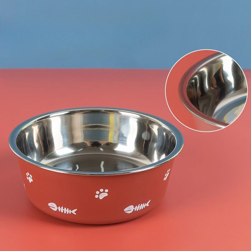 1PC Stainless Steel Dog Bowls, Non Slip Pet Feeder Bowl,Water Food Bowls for Dogs thumbnail 5