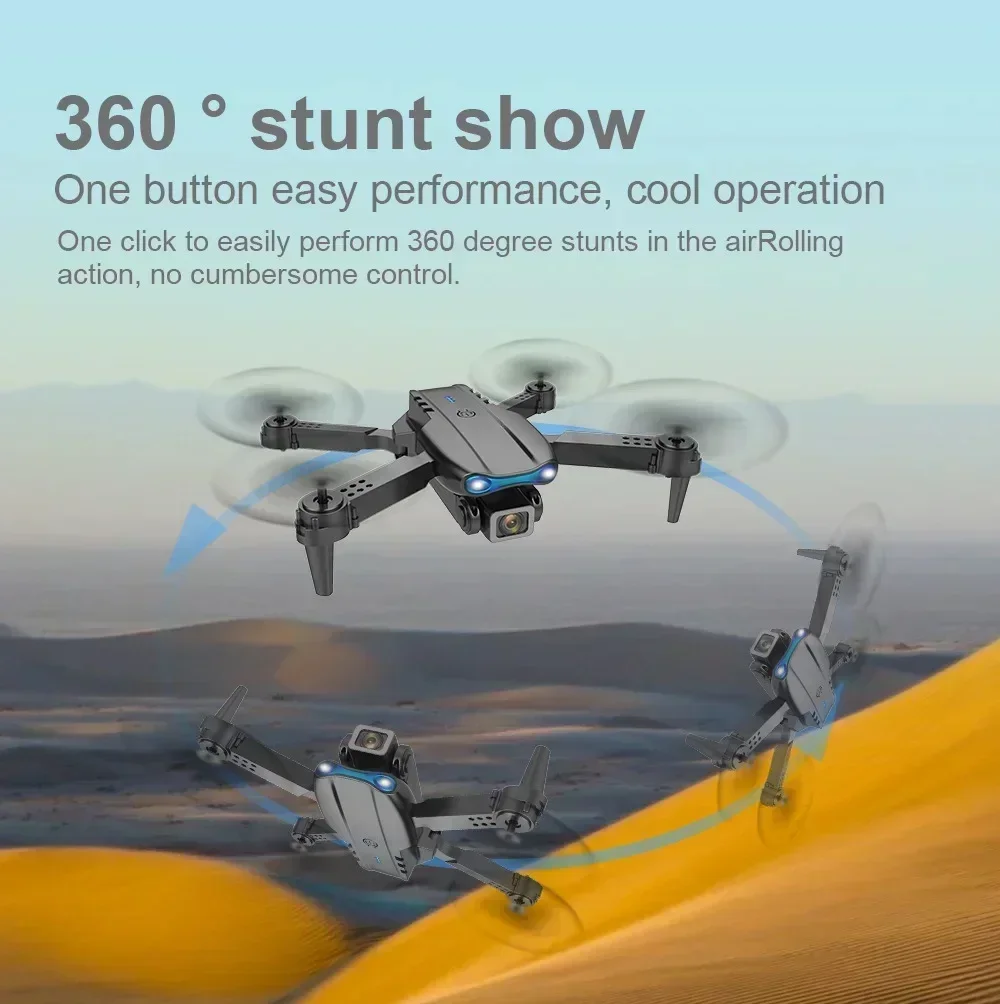 E99 Pro Drone Quadcopter Remote Control Handle Four Axis Aircraft HD 4K Photography UAV Altitude Fixation Helicopter Toys thumbnail 5