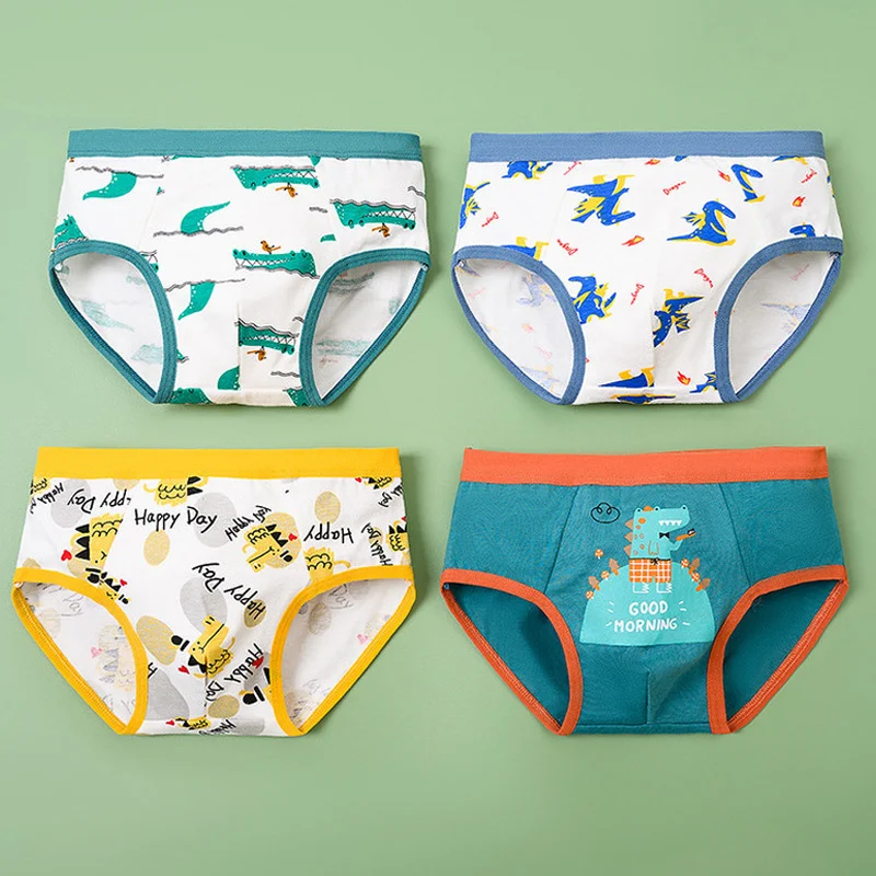 1/4/8 Pcs Boys Boxer Briefs Sets for Children Kids Cotton Underwear Breathable Baby Underpants All Print Thong Panties 2025 New thumbnail 3
